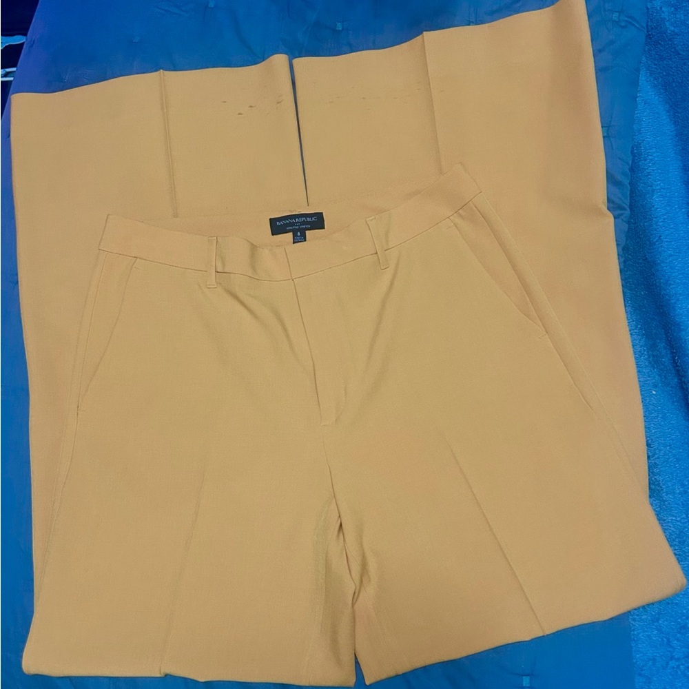 Banana Republic Yellow Wide-Leg Pants - Picture 6 of 9